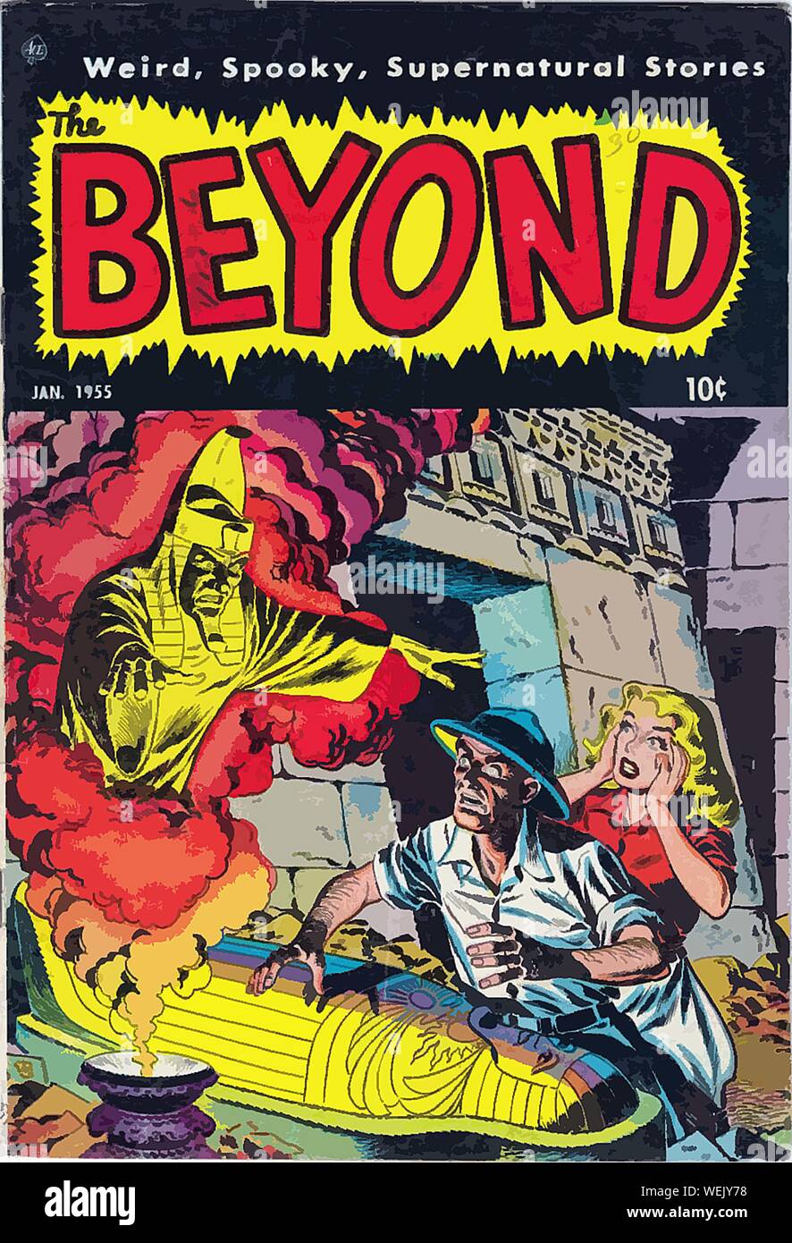 Vintage comic Cover Artwork Stockfoto