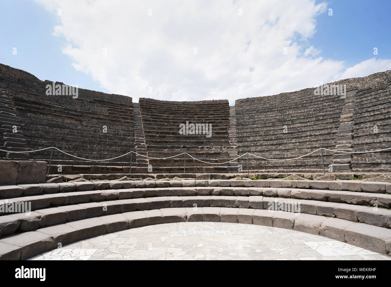 Die Römischen großen Theater von Pompeji Italien Stockfoto