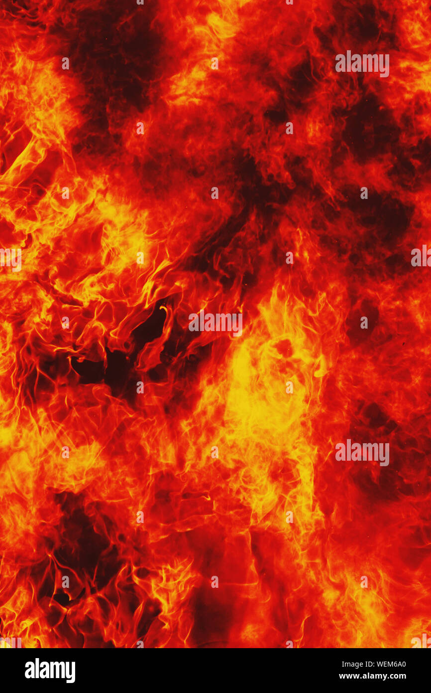 Hintergrund der Feuer als Symbol der Hölle und Inferno Stockfoto