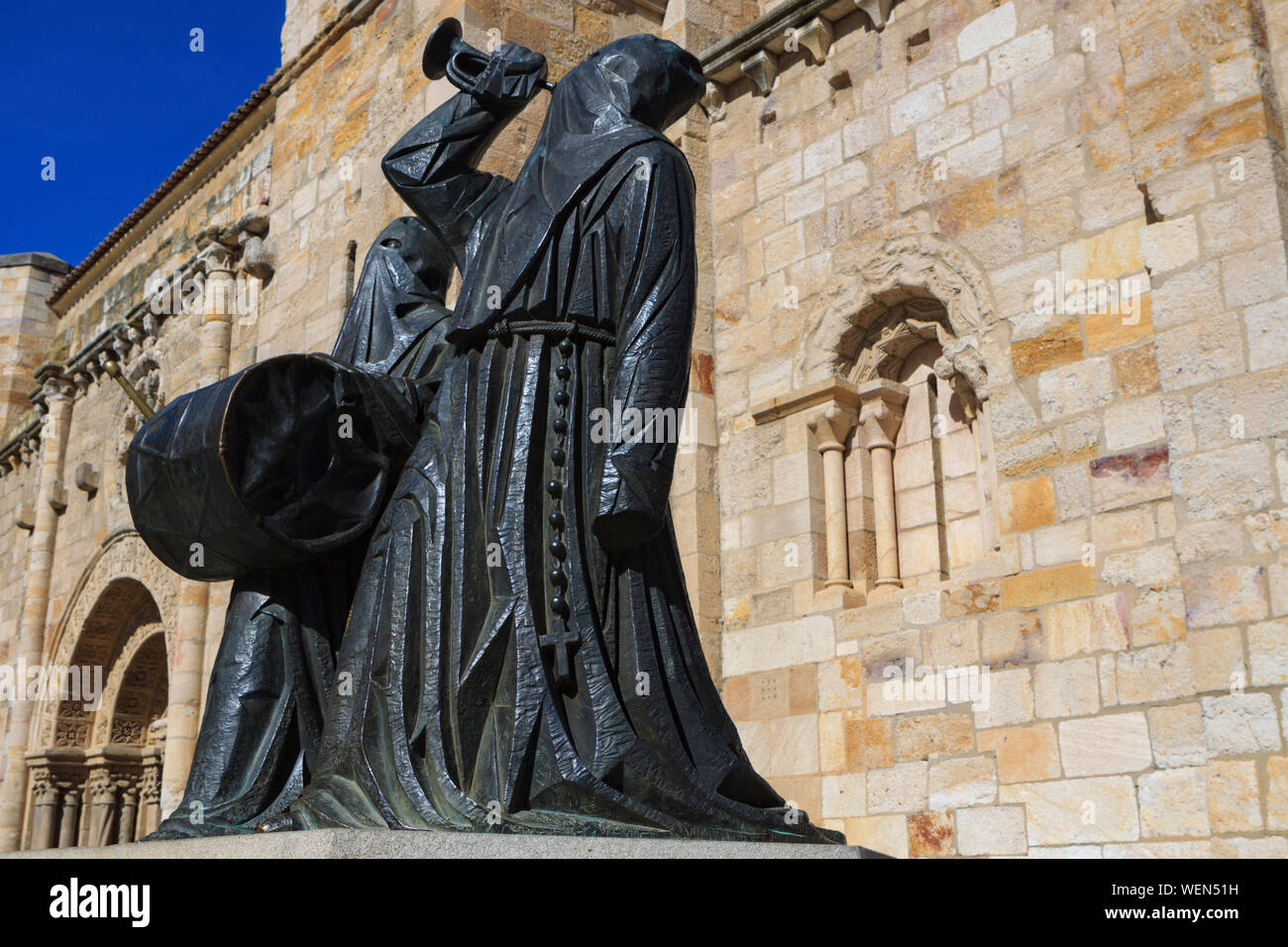 Zamora, Spanien, 9,2013; Denkmal für die nazarener in der Kirche von San Juan Stockfoto