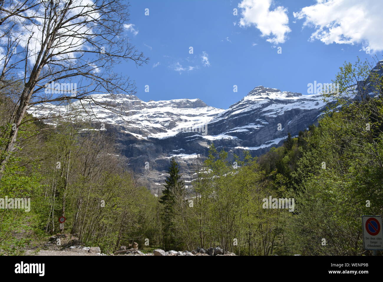 Les Diablerets ist ein Dorf in der Schweiz Stockfoto