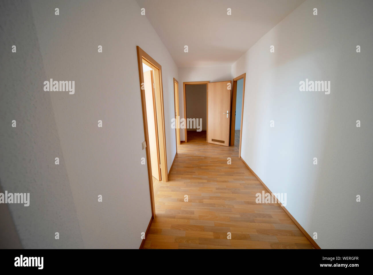 Apartment Korridor Stockfoto
