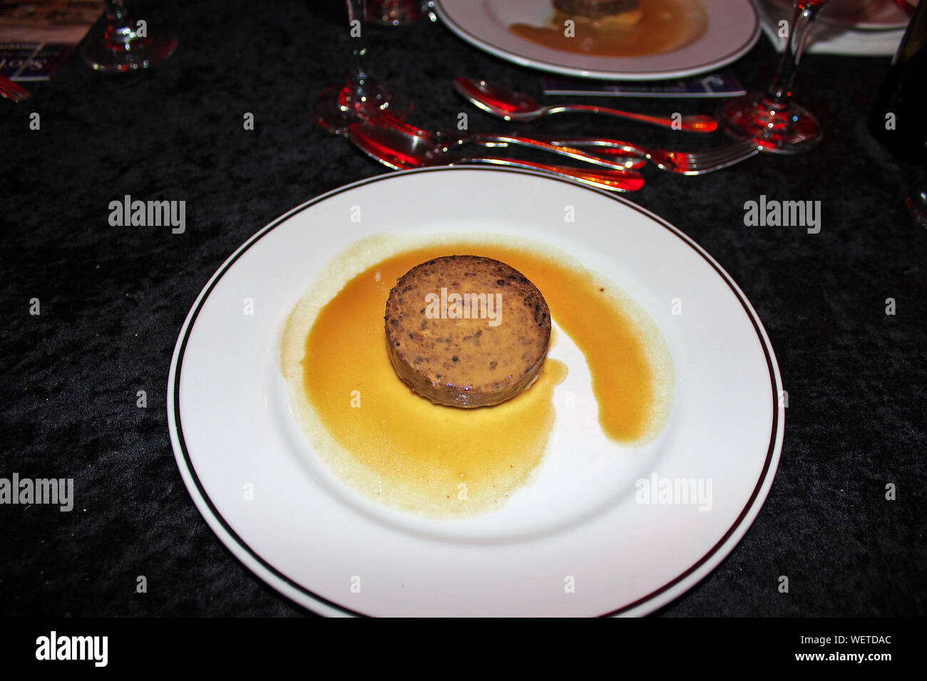 Traditionelle schottische Küche Haggis, Edinburgh Stockfoto