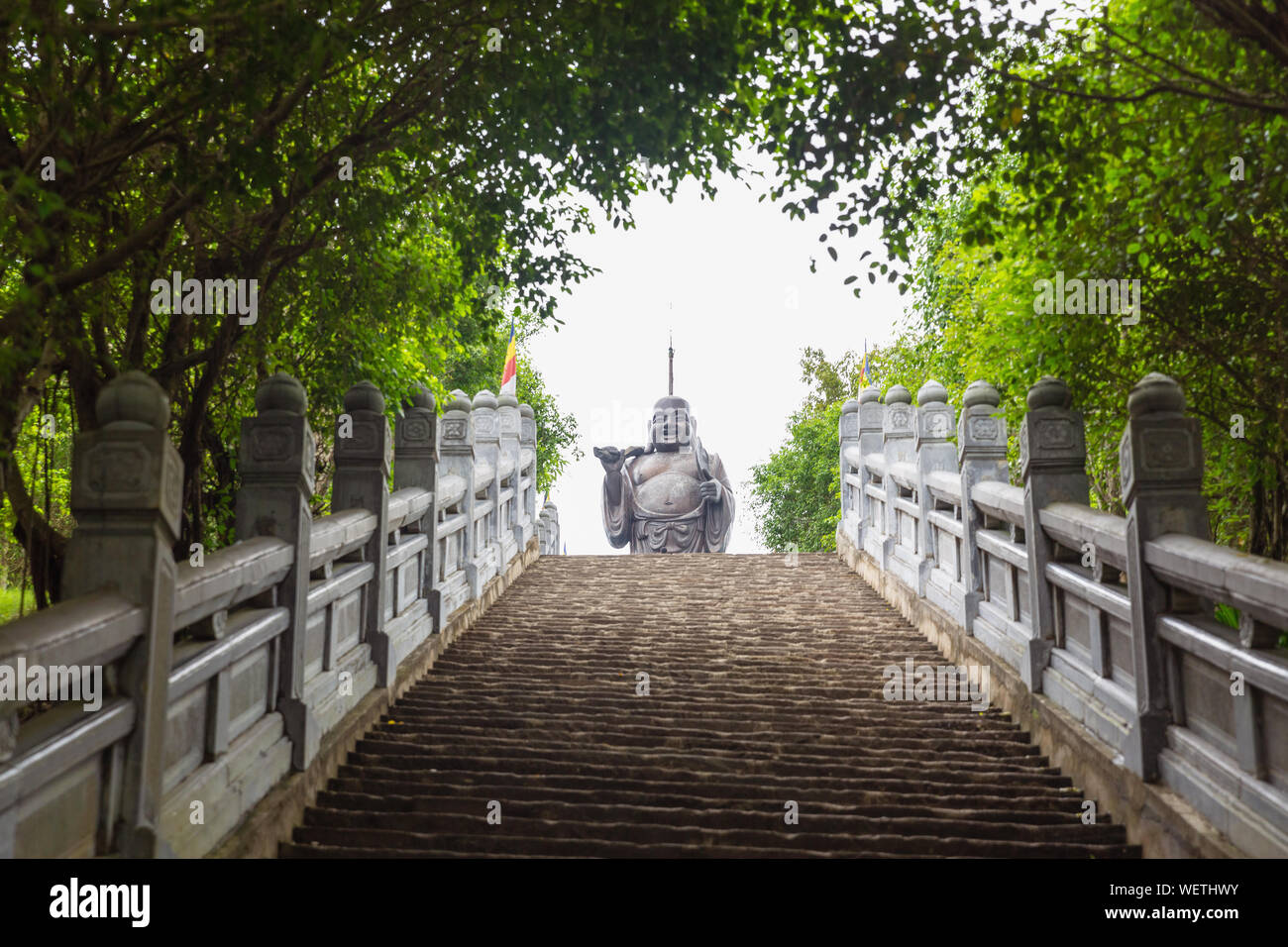 Große Buddha an der Bai Dinh Tempel spirituellen und kulturellen Komplex, Provinz Ninh Binh, Vietnam, Asien Stockfoto
