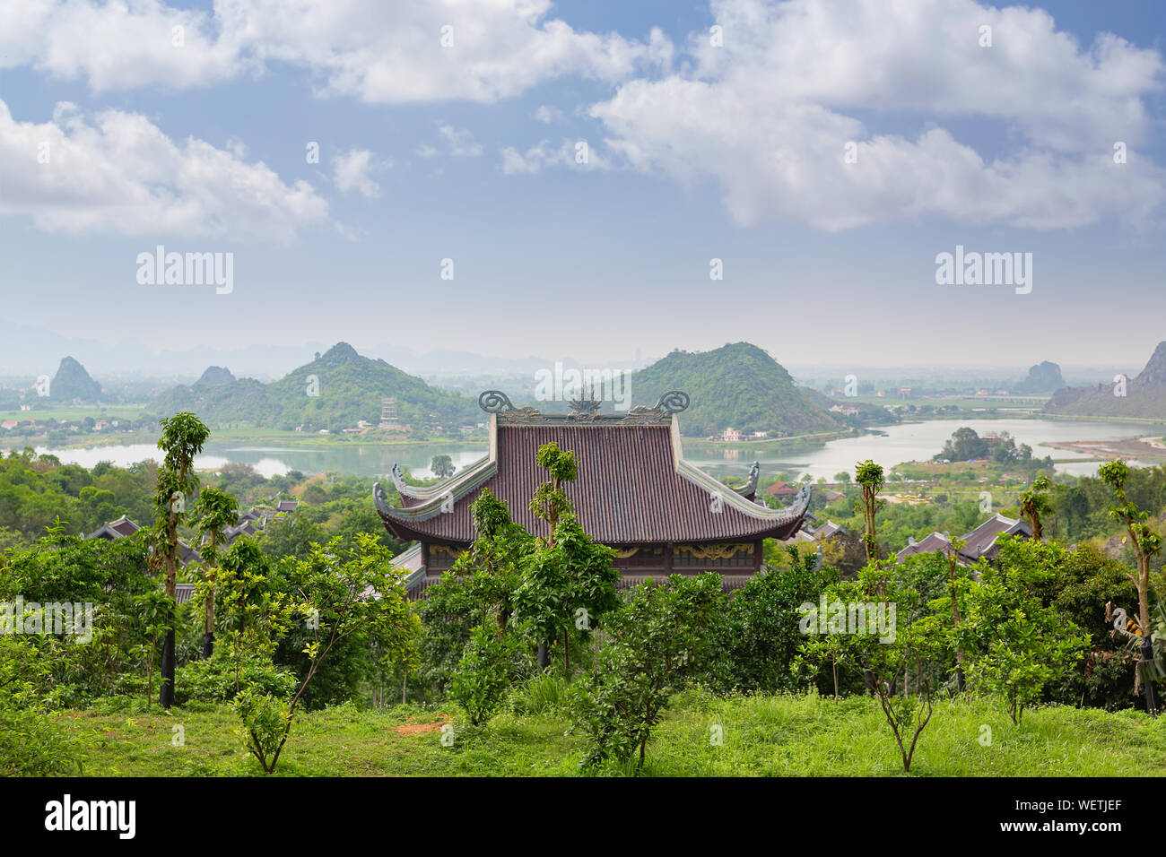 Bai Dinh Tempel spirituellen und kulturellen Komplex, Provinz Ninh Binh, Vietnam, Asien Stockfoto