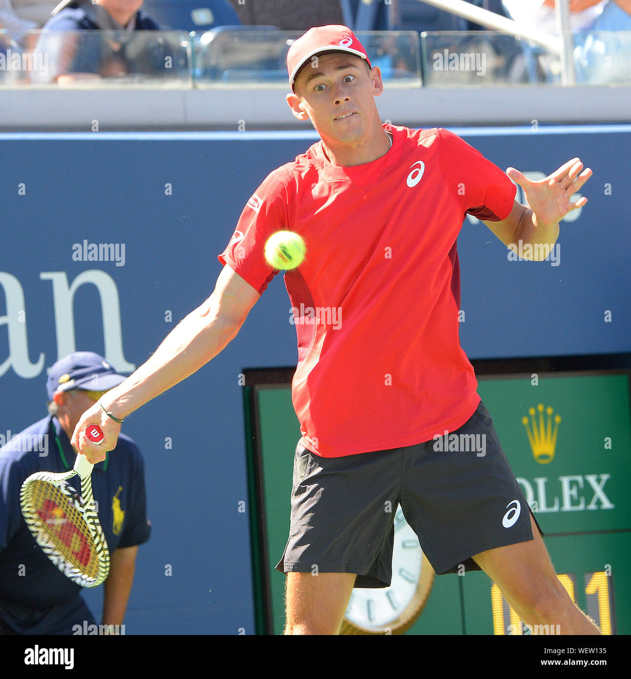 New York Flushing Meadows US Open 2019 30/08/19 Tag 5 Alex De Minaur (AUS) in der dritten Runde Foto Anne Parker International Sport Fotos Ltd/Alamy leben Nachrichten Stockfoto