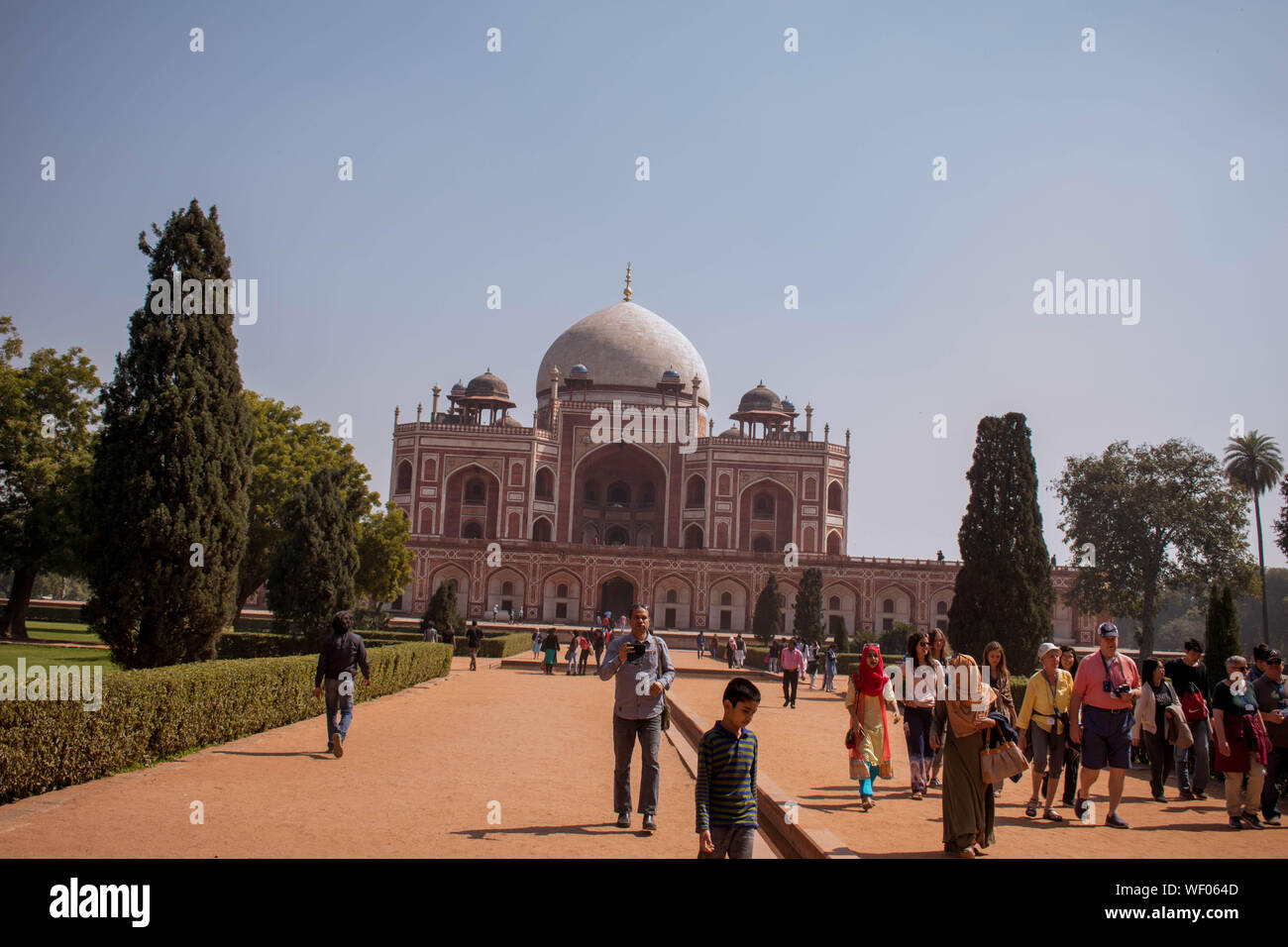 Humayun Grabmal, das von der Mughal in Indien gebaut wurde Stockfoto