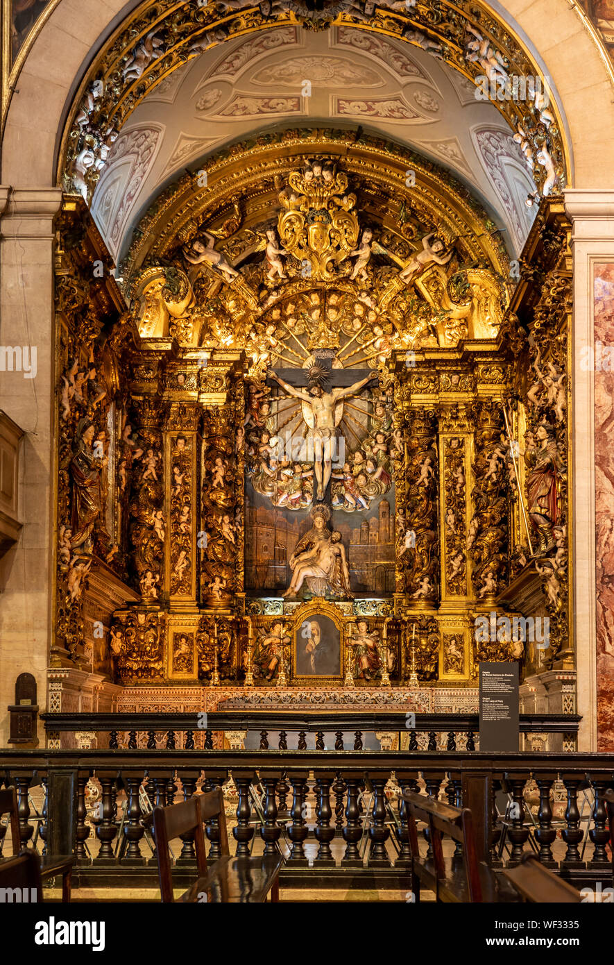 Innenraum der Sao Roque Kirche in Lissabon Portugal Stockfoto