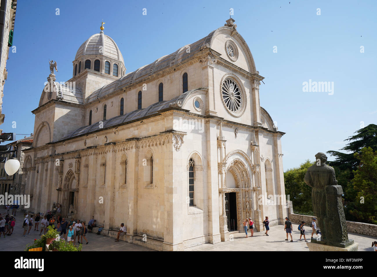 Die Kathedrale von St. James, Sibenik an der kroatischen Adriaküste Stockfoto