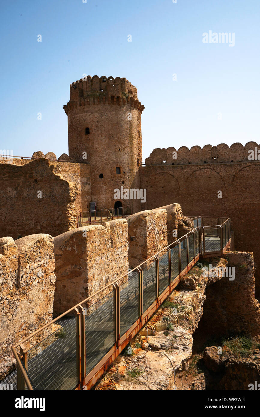 Die alte Festung von Le Castella, Isola di Capo Rizzuto, Le Castella, Kalabrien, Italien Stockfoto