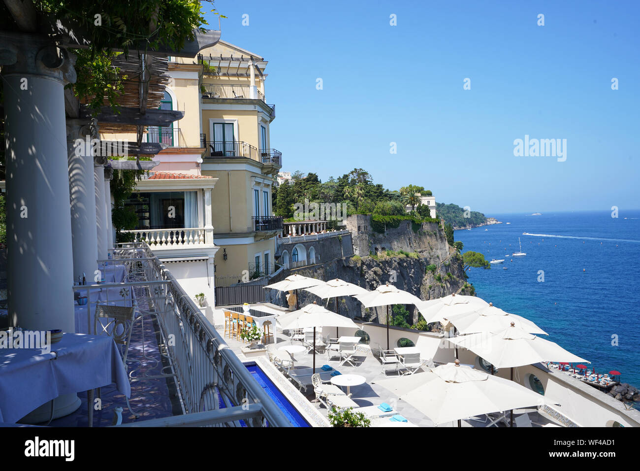 Luxuriöses Hotel Bellevue Syrene in Sorrento ist ein Küstenort Sorrent Stockfoto