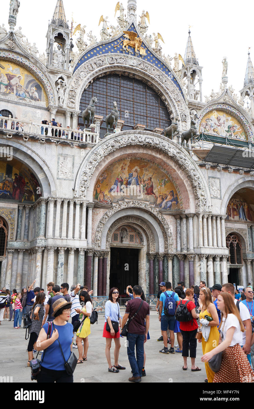 Basilica di San Marco, Piazza San Marco (St. Mark's Square), Venedig, Venetien, Italien Stockfoto