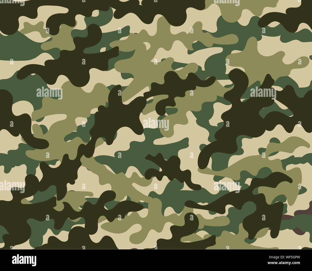 Textur Tarnung militärischer wiederholt nahtlose Armee Abbildung Stock Vektor