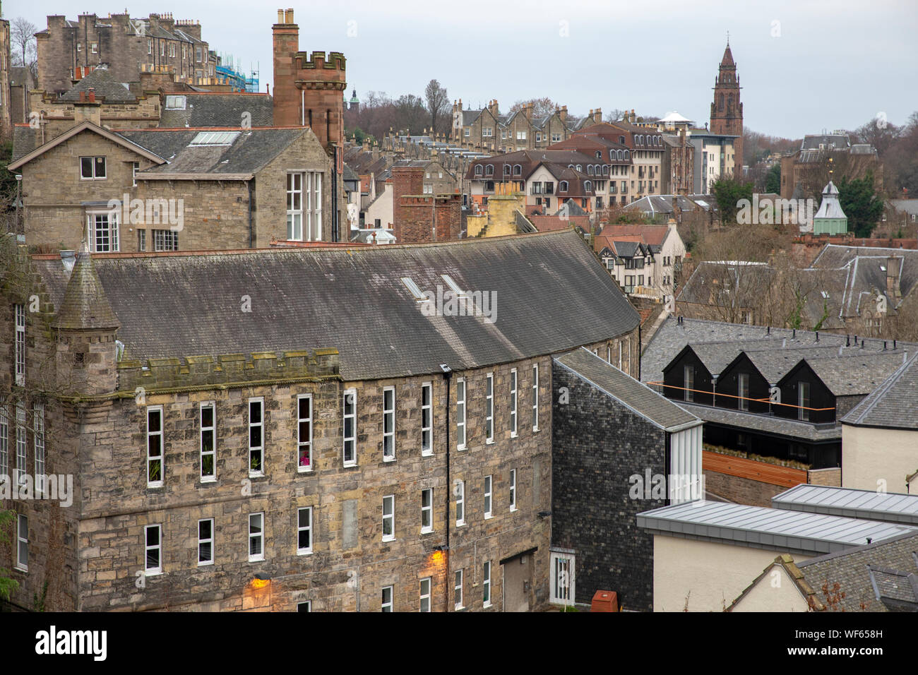 Das Stadtzentrum von Edinburgh und georgianischen Architektur, Schottland, Großbritannien Stockfoto