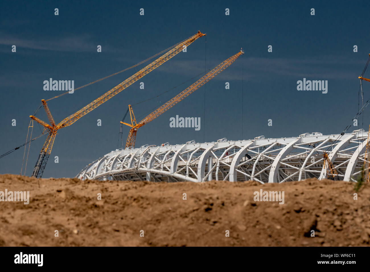 Neue Stadion Bau, Inglewood Stockfoto