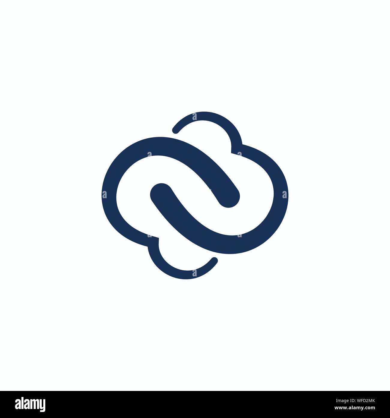Cloud Logo Design Template Stock Vektor