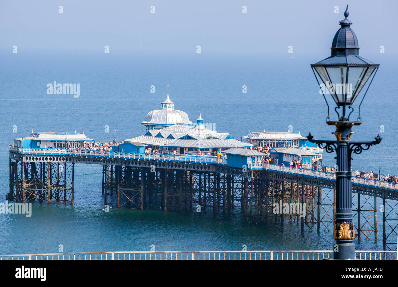 Die Victorian Pier Komplexe in der Irischen See in den Norden von Wales Seaside Holiday Resort von Llandudno Stockfoto