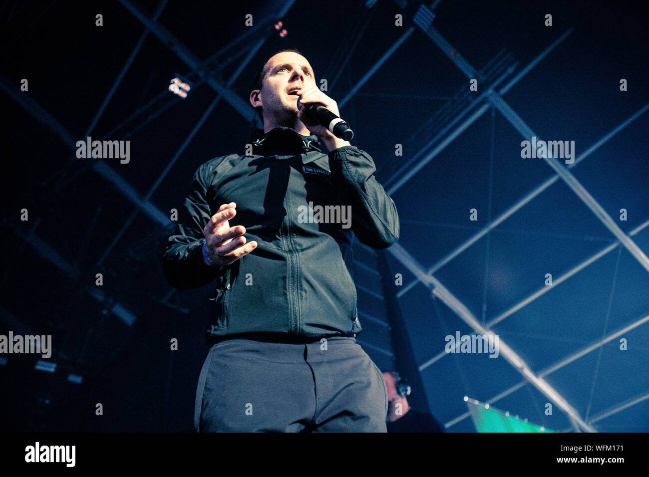 Biddinghuizen, Niederlande, 16. August 2019 Mike Skinner der Straßen führt Live at Lowlands Festival 2019 © Roberto Finizio / alamy Stockfoto