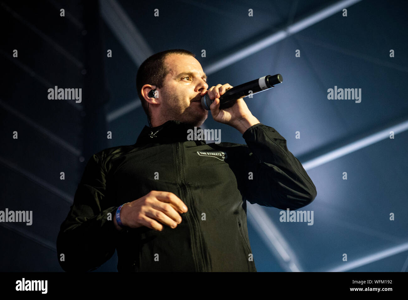 Biddinghuizen, Niederlande, 16. August 2019 Mike Skinner der Straßen führt Live at Lowlands Festival 2019 © Roberto Finizio / alamy Stockfoto