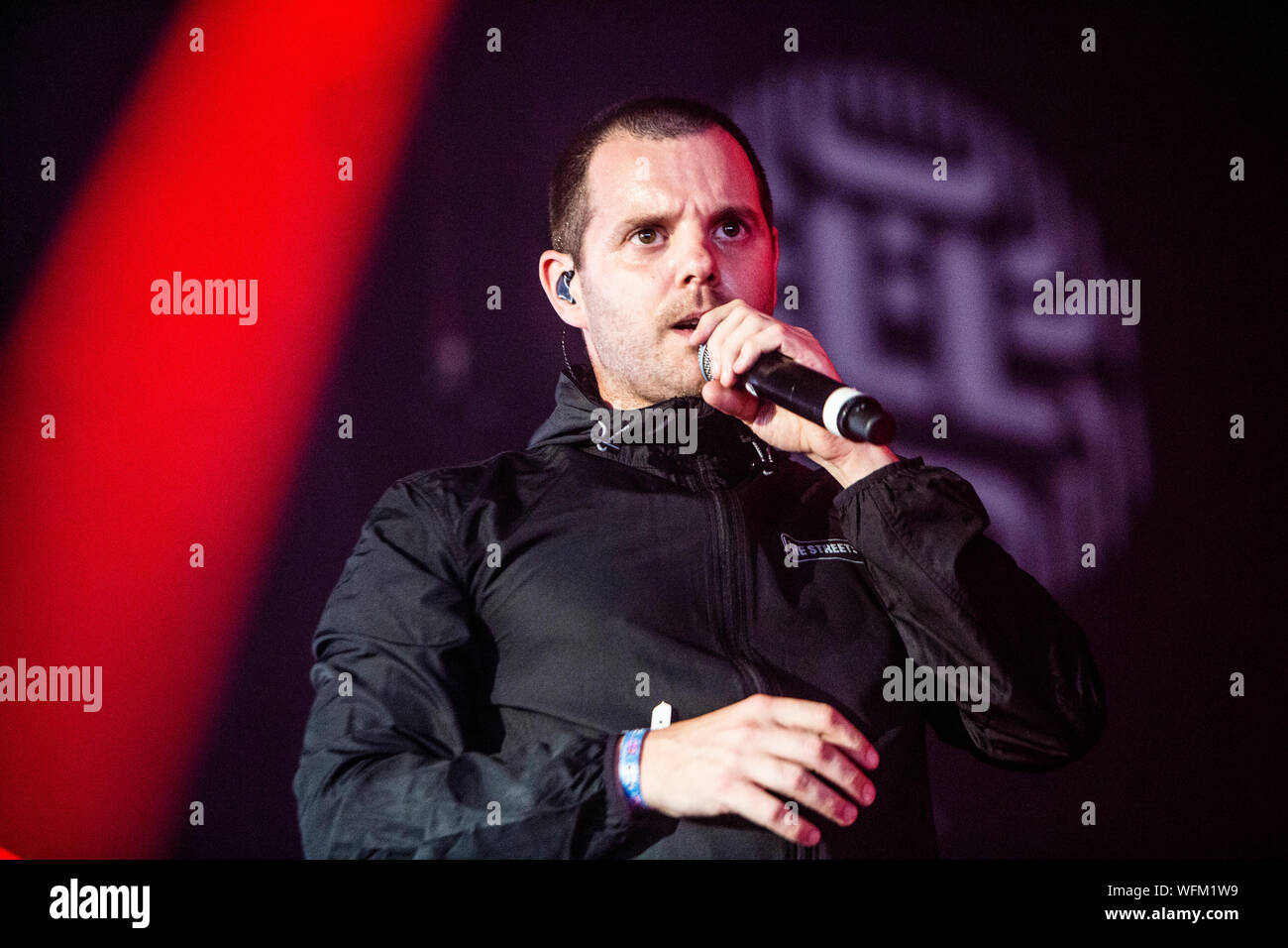 Biddinghuizen, Niederlande, 16. August 2019 Mike Skinner der Straßen führt Live at Lowlands Festival 2019 © Roberto Finizio / alamy Stockfoto