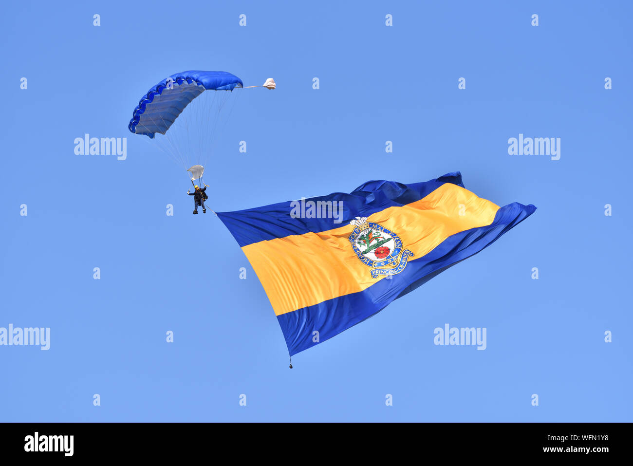 Britische Armee Tiger Freefall Armee Fallschirm Display Team wenig Gransden Airshow 2019 Stockfoto