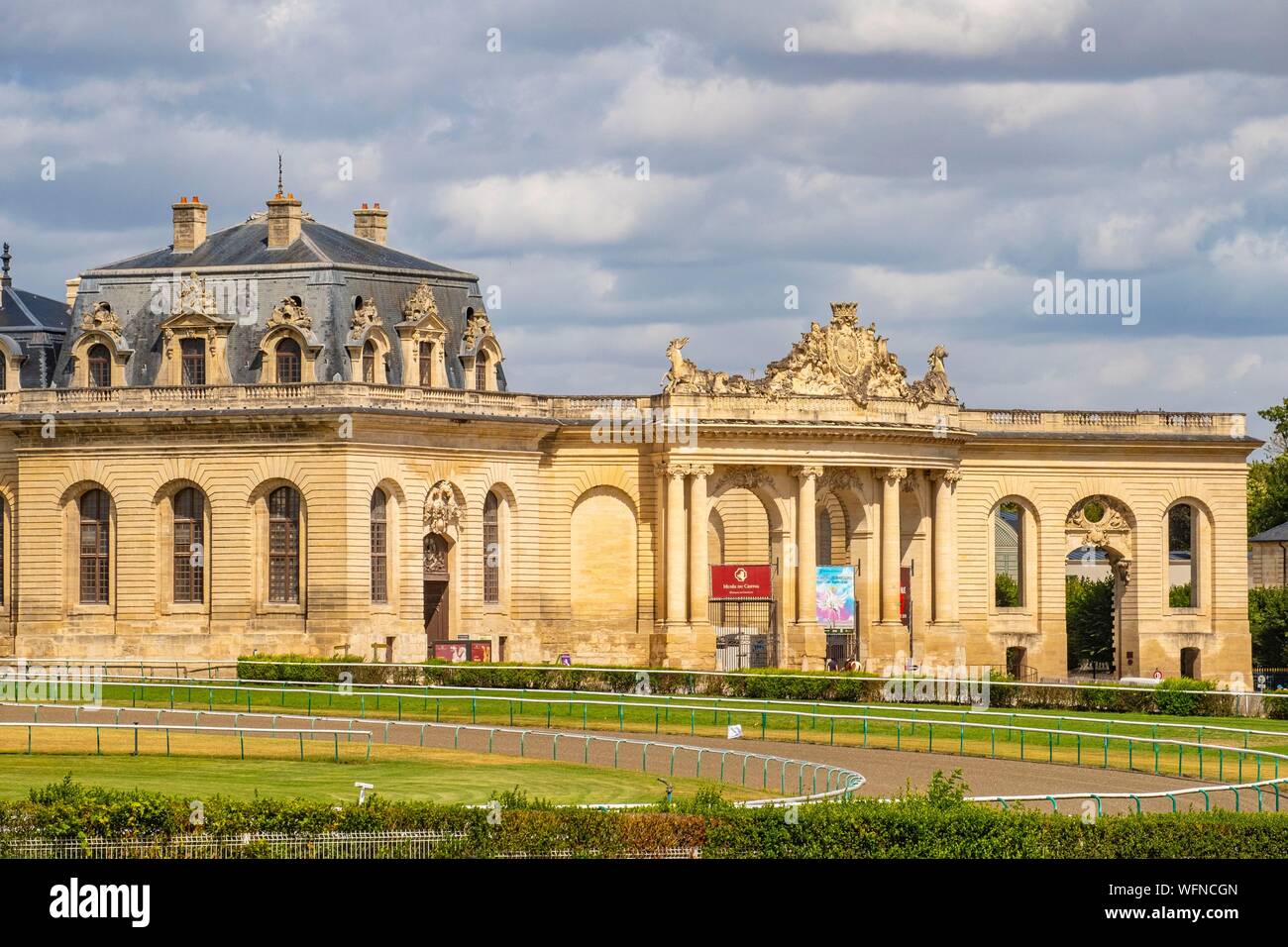 Frankreich, Oise, Chantilly, Chateau de Chantilly, der Grandes Ecuries (große Stallungen) Stockfoto