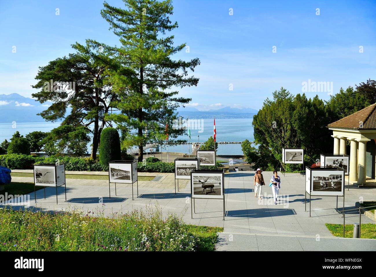 Olympic park lausanne switzerland Fotos und Bildmaterial in hoher
