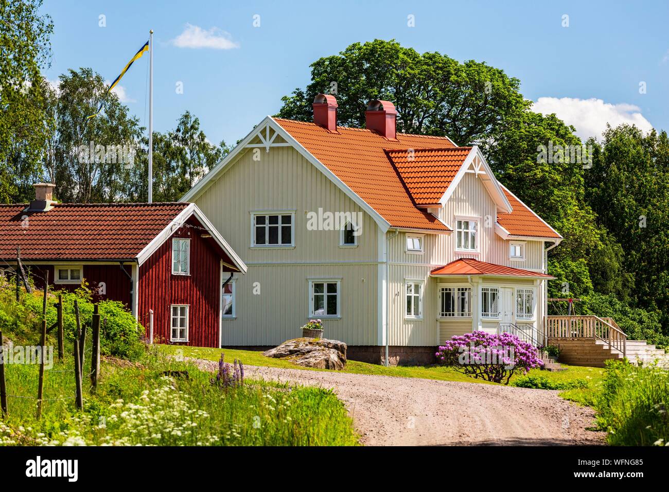 Schweden, Grafschaft Vastra Gotaland, Hokerum, Ulricehamn Weiler, Stockfoto