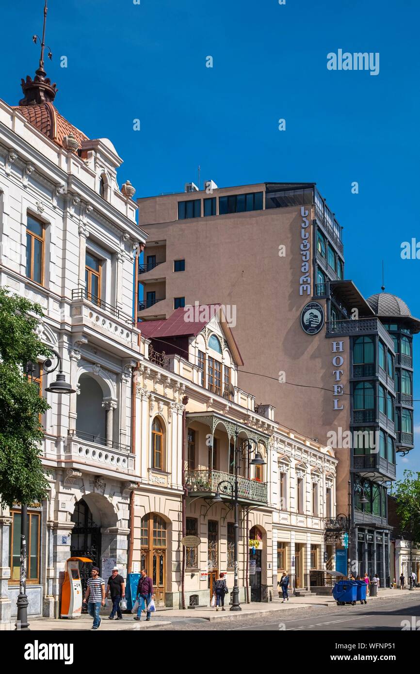 Georgien, Tiflis, Chugureti Bezirk, Davit Aghmashenebeli Avenue Stockfoto