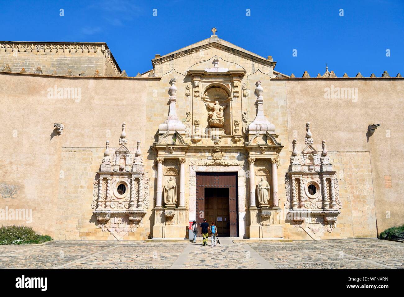 Spanien, Katalonien, Provinz Tarragona, Conca de Barbera Comarca, Vimbodi, La Ruta del Cister, Kloster Santa Maria de Poblet, als Weltkulturerbe von der UNESCO Stockfoto