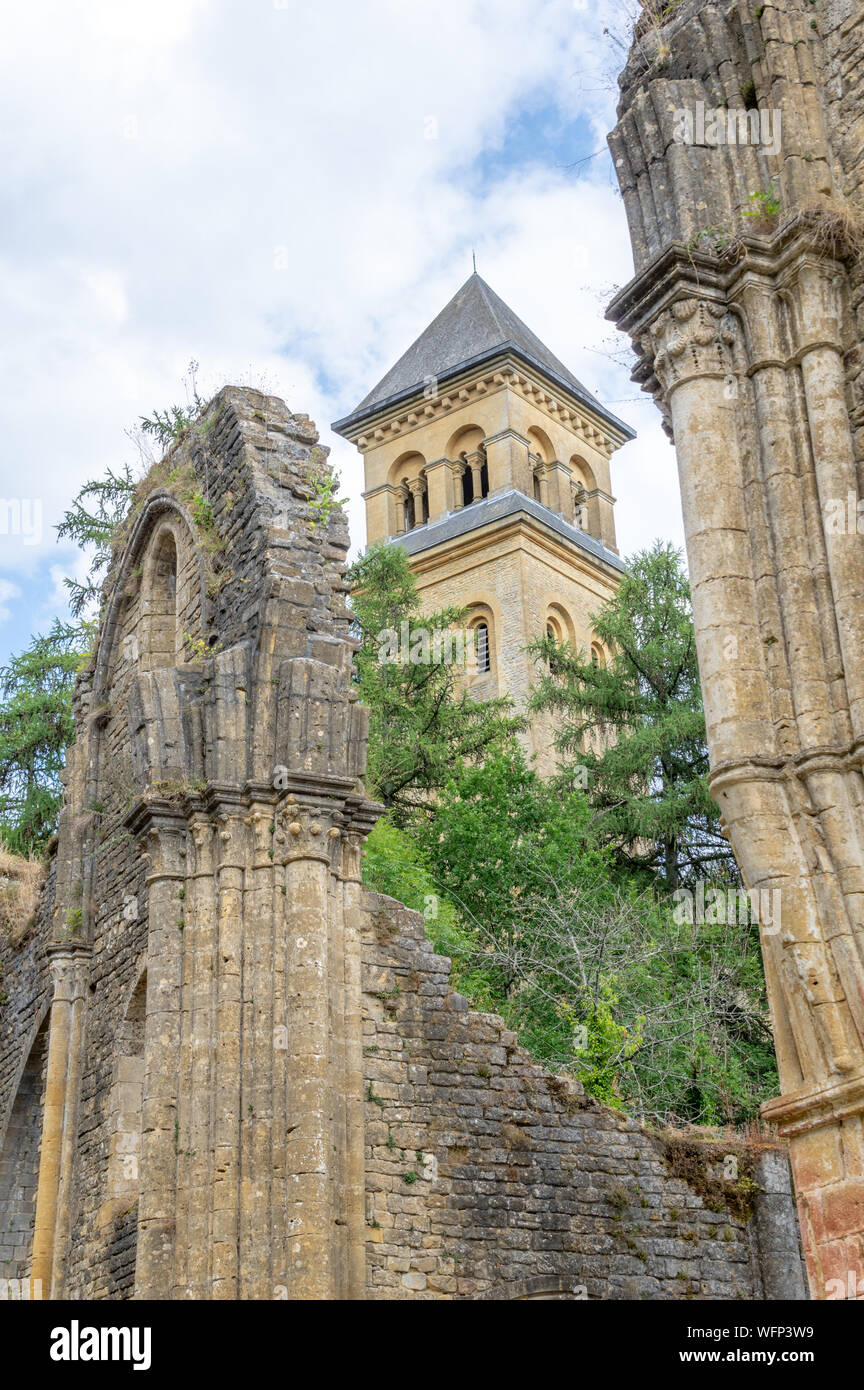 Abtei Orval Klosteranlage im Südlichen Belgien, nahe der französischen Grenze Stockfoto