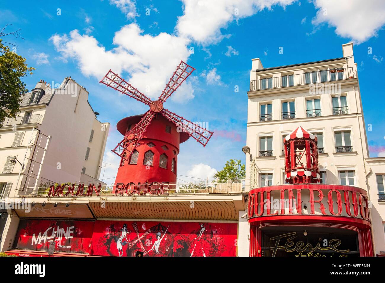 Frankreich, Paris, 18. Arrondissement, Boulevard de Clichy, Moulin Rouge (Moulin Rouge, eingetragenes Warenzeichen, Genehmigung vor jeder Veröffentlichung erforderlich) Stockfoto