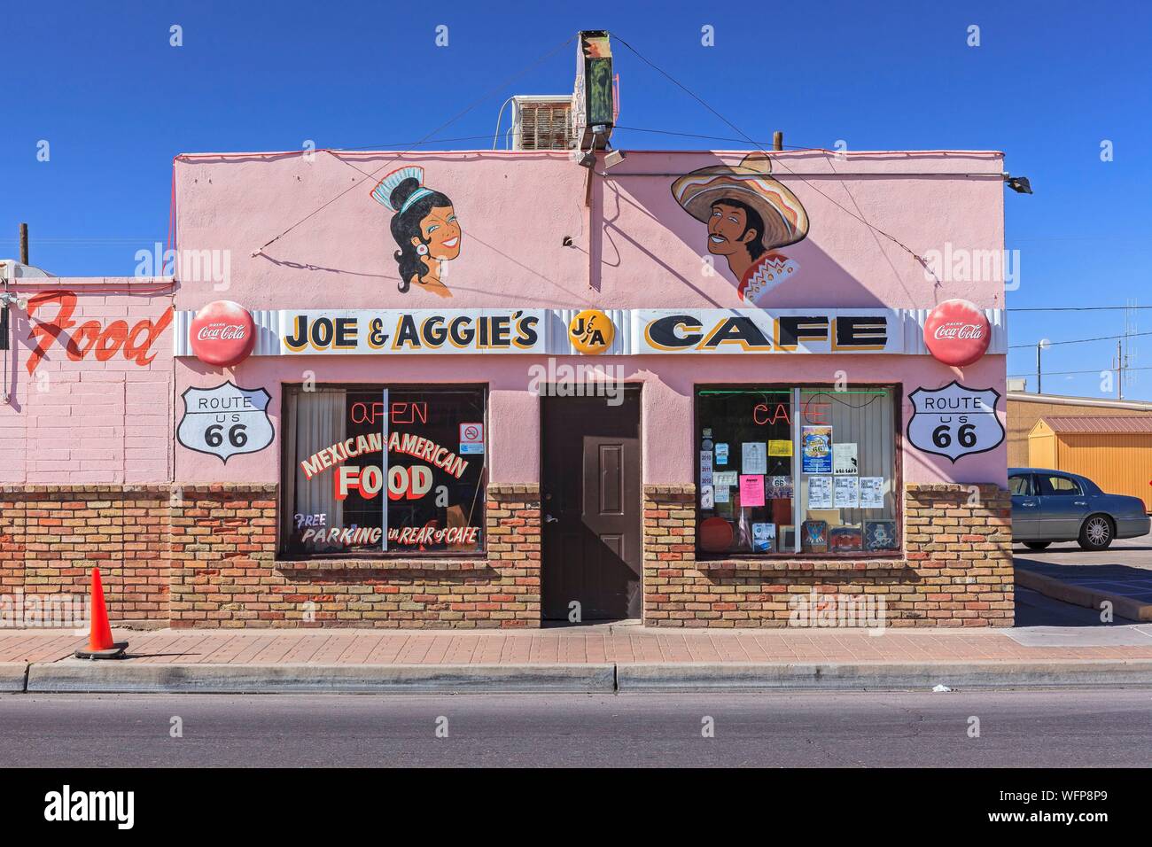 United States, Florida, Route 66, Holbrook, Joe&Aggie Cafe Stockfoto