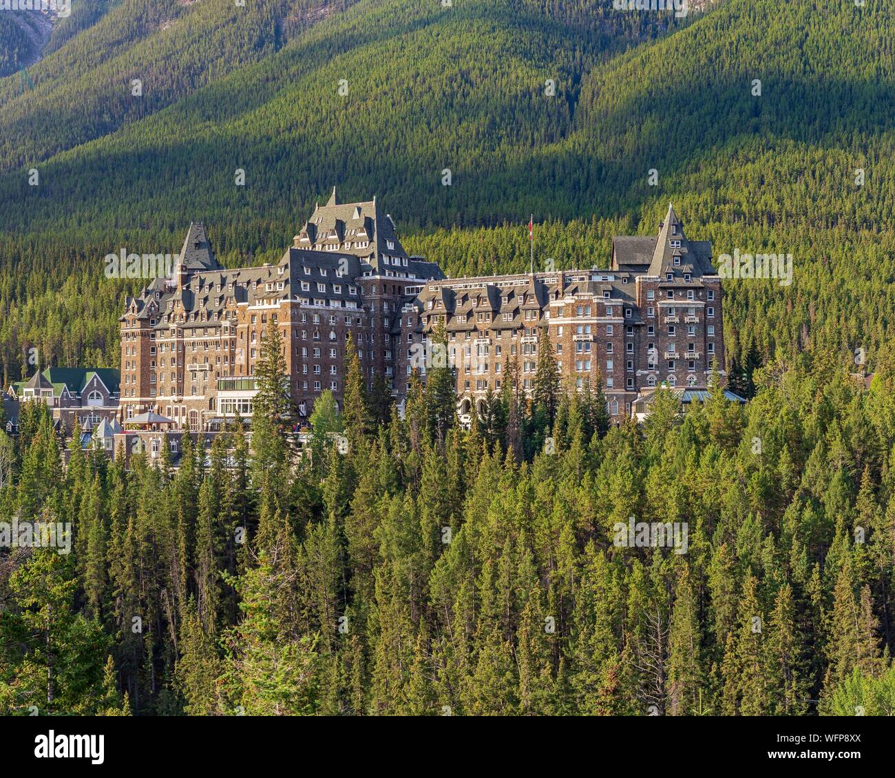 Kanada, Alberta, Kanadischen Rocky Mountains als UNESCO-Weltkulturerbe, Banff Nationalpark, Banff Springs Hotel Stockfoto