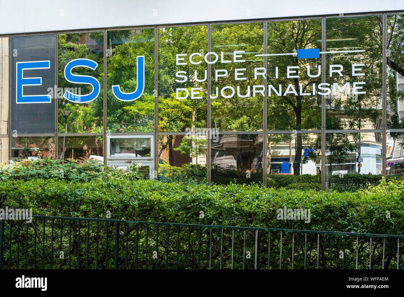 Frankreich, Paris, Tolbiac Straße, Hohe Schule des Journalismus von Paris (E. S. J. S.) Stockfoto