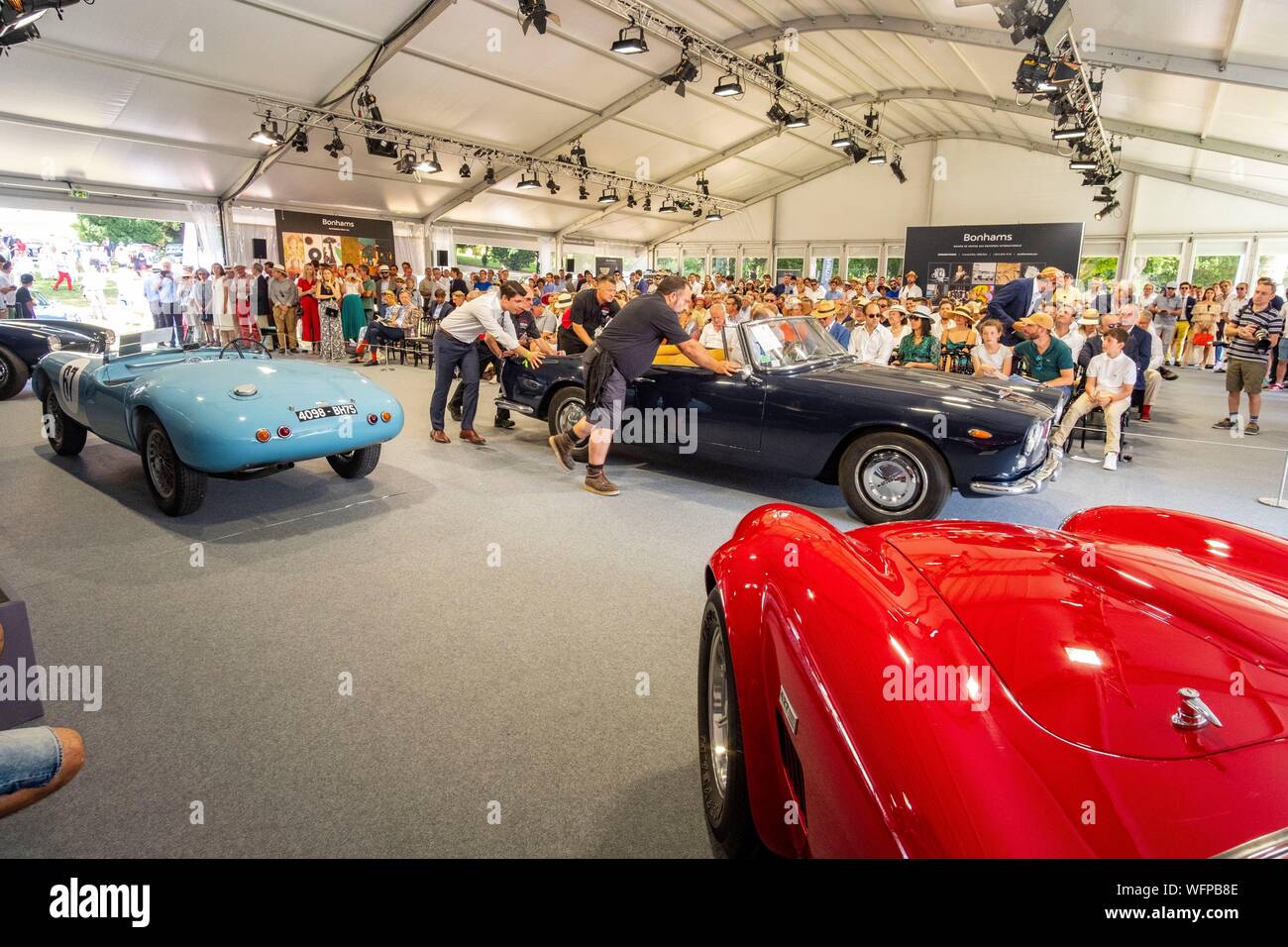 Frankreich, Oise, Chantilly, Chateau de Chantilly, 5. Ausgabe von Chantilly Kunst & Eleganz Richard Mille, ein Tag, die Vintage und Sammlungen Autos gewidmet, Bonhams Auktion Stockfoto