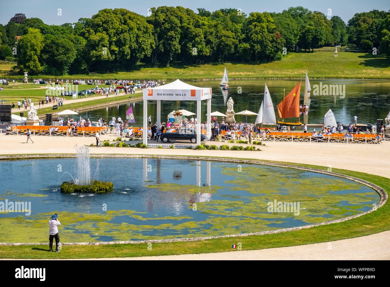 Frankreich, Oise, Chantilly, Chateau de Chantilly, 5. Ausgabe von Chantilly Kunst & Eleganz Richard Mille, ein Tag, die Vintage und Sammlungen Autos gewidmet Stockfoto