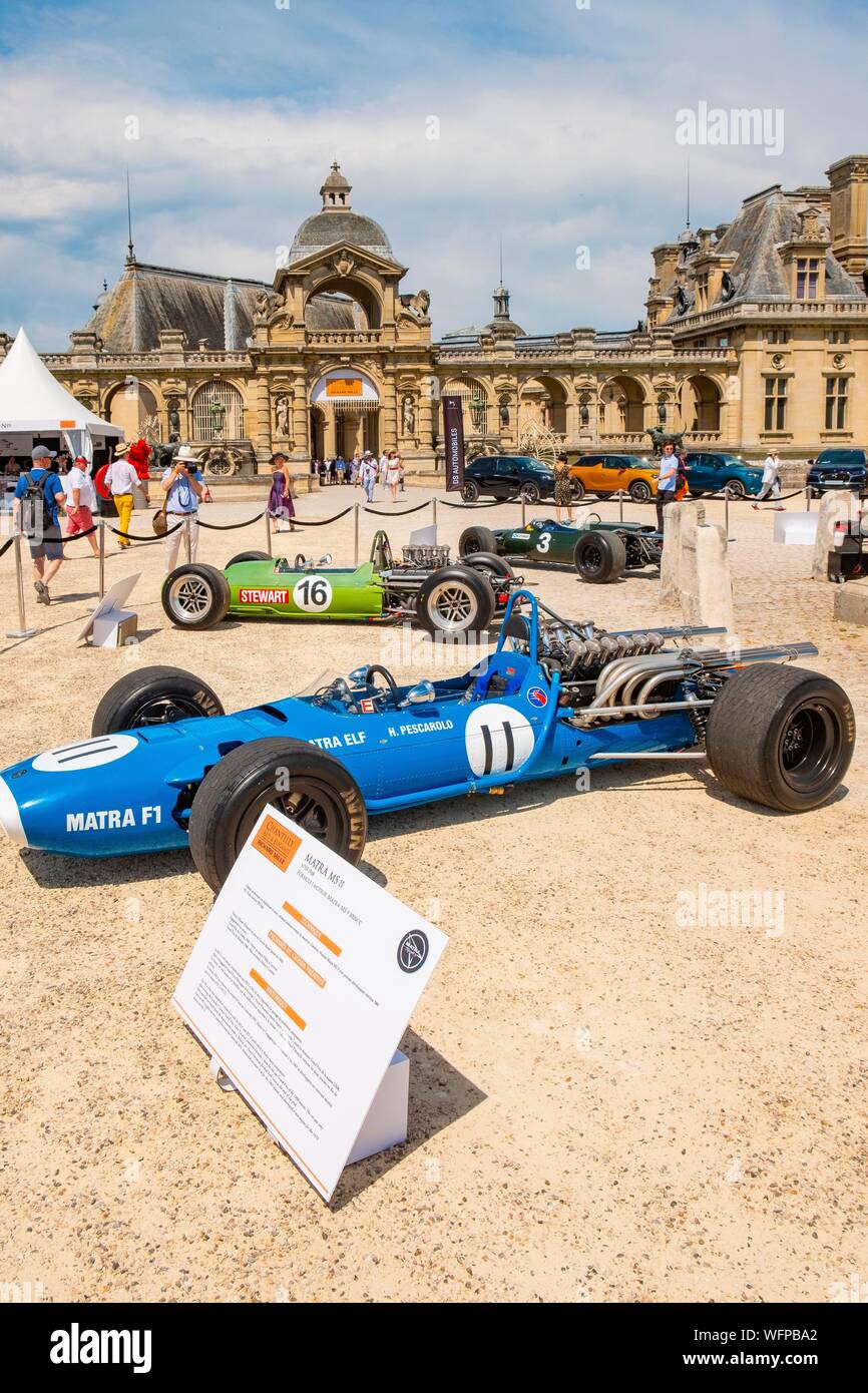 Frankreich, Oise, Chantilly, Chateau de Chantilly, 5. Ausgabe von Chantilly Kunst & Eleganz Richard Mille, ein Tag, die Vintage und Sammlungen Autos gewidmet Stockfoto