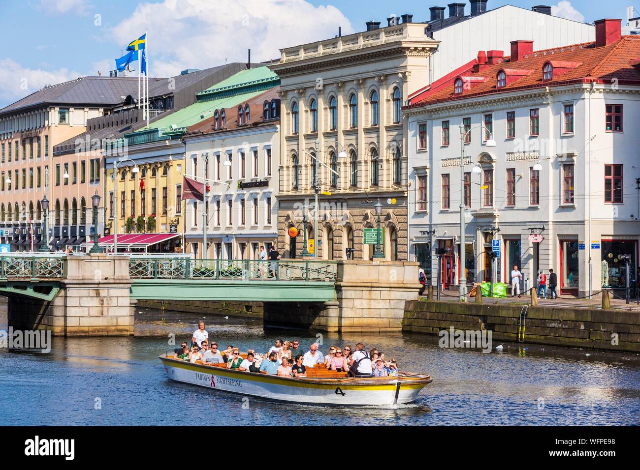 Schweden, Vastra Gotaland, Göteborg (Gothenburg), Hamm-Kanalen canal Stockfoto
