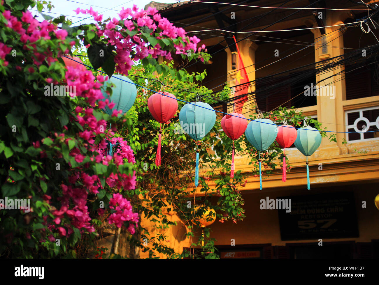 Bunte Laternen in Hoi An. exotischen Urlaub und Reisen Konzept Stockfoto