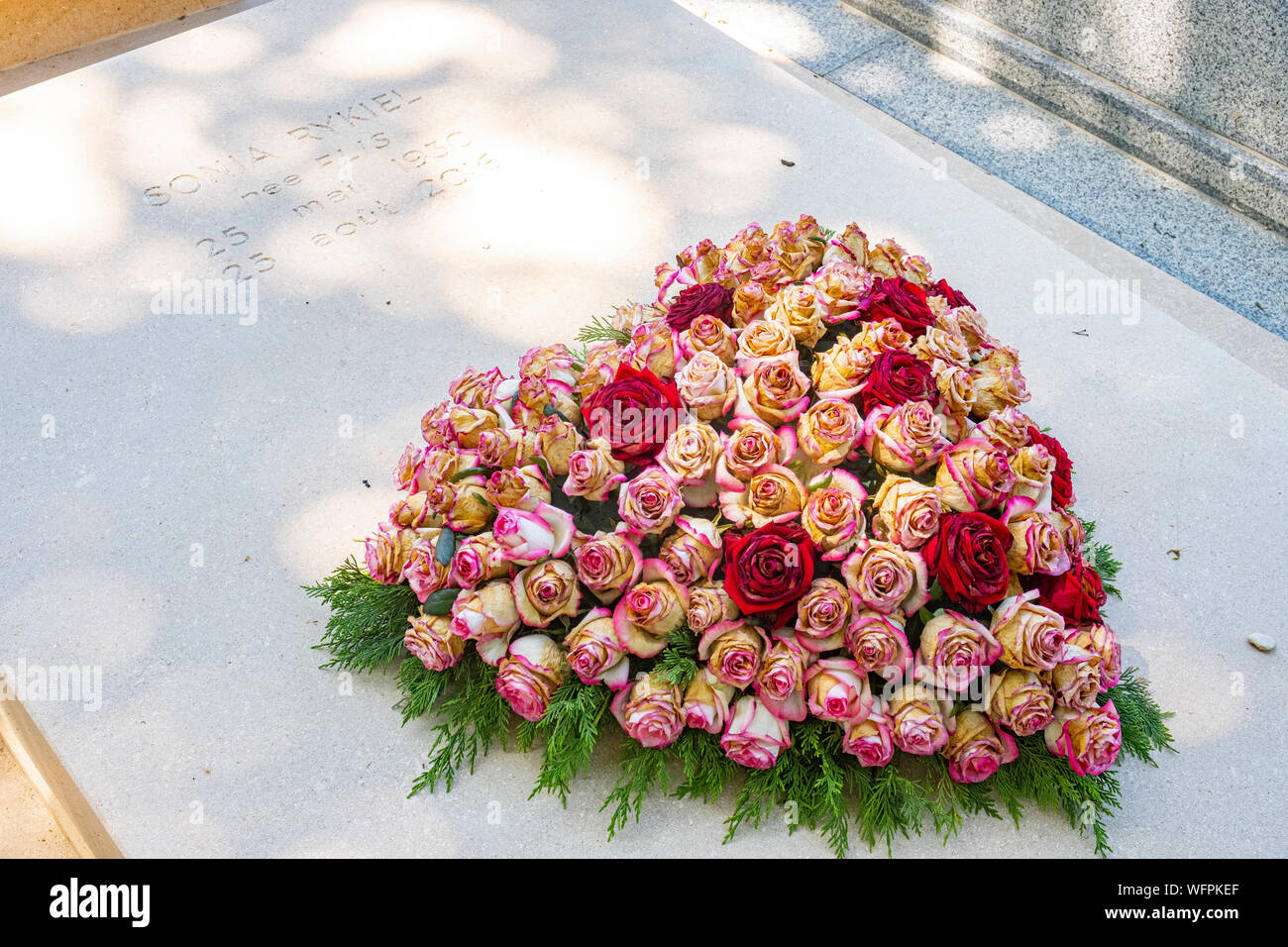 Frankreich, Paris, Montparnasse Friedhof, Sonia Rykel's Grab Stockfoto