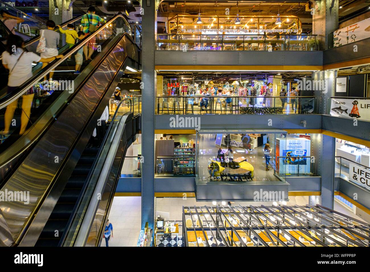 Thailand, Bangkok, Siam Center Shopping Mall Stockfoto