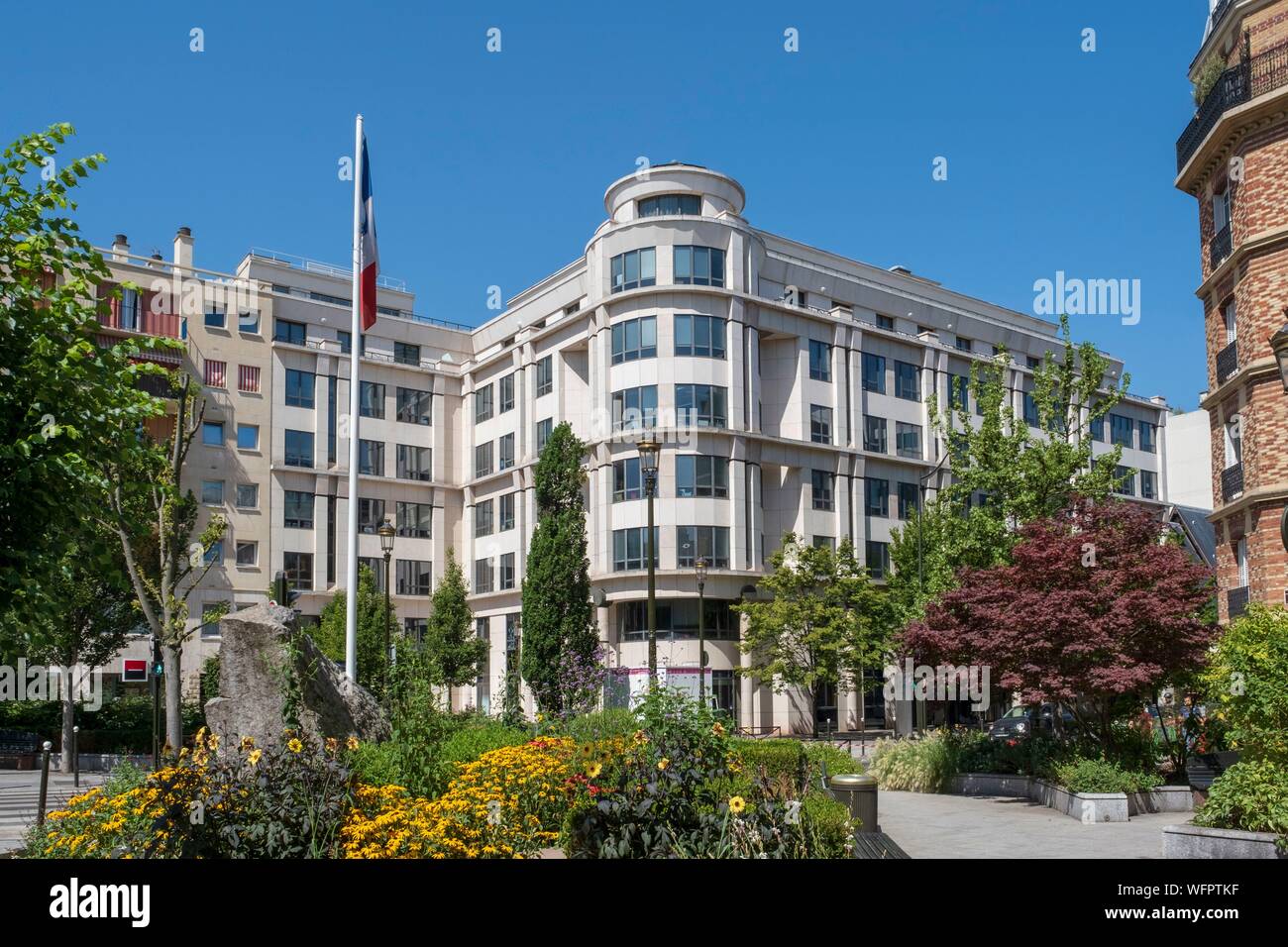 Frankreich, Hauts de Seine, Levallois Perret, Marechal Leclerc Square Stockfoto
