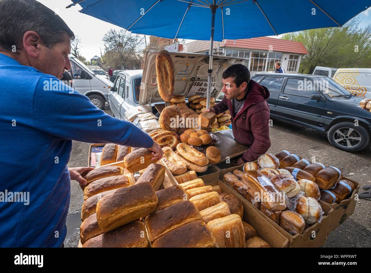 Armenien, Shirak region, Gyumri, der historische Bezirk oder Kumayri, der Markt Stockfoto