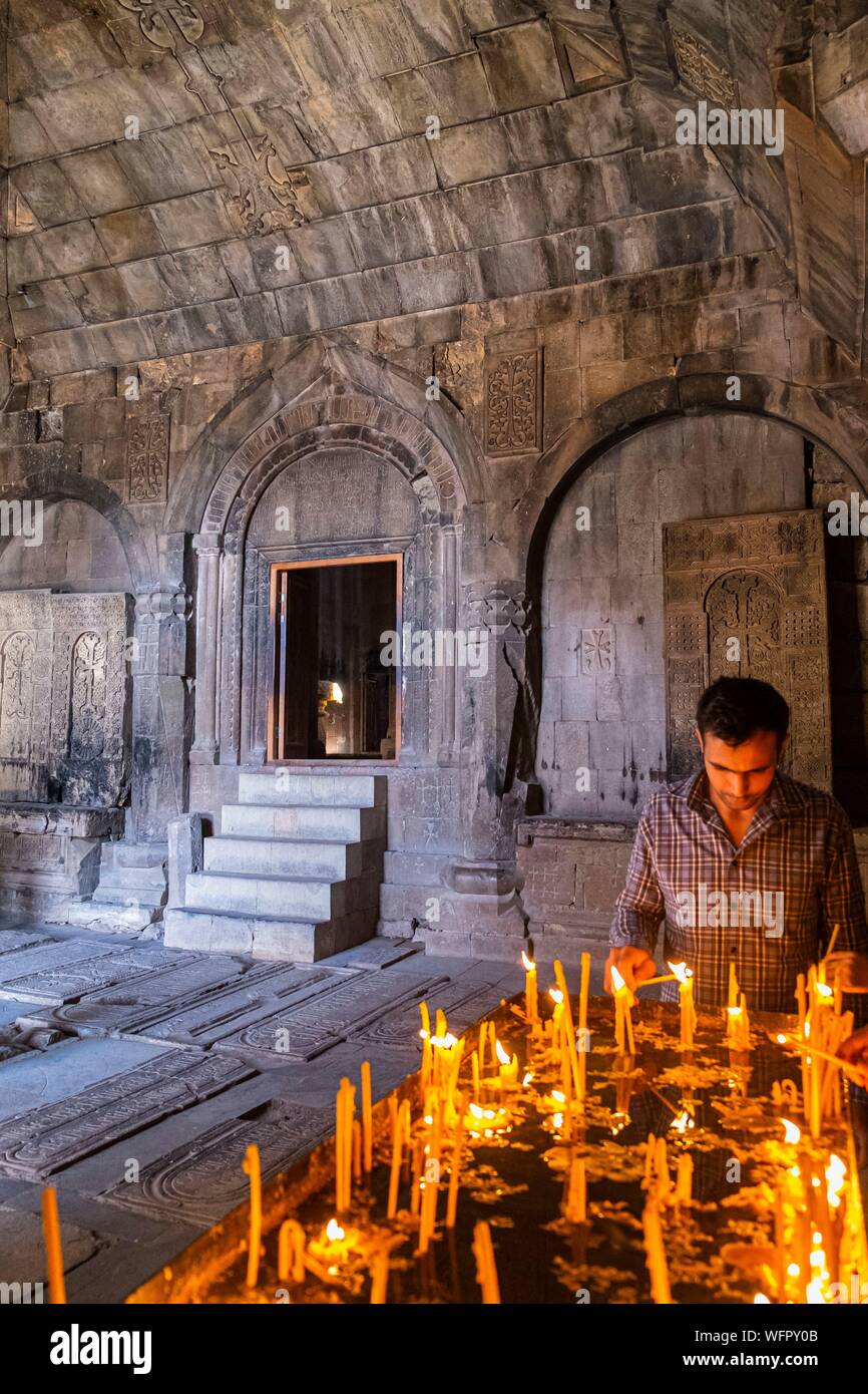 Armenien, Kotayk region, Umgebung von Kraljevo, Amaghou Tal, Kloster Noravank, Surb Karapet Kirche aus dem 13. Jahrhundert Stockfoto