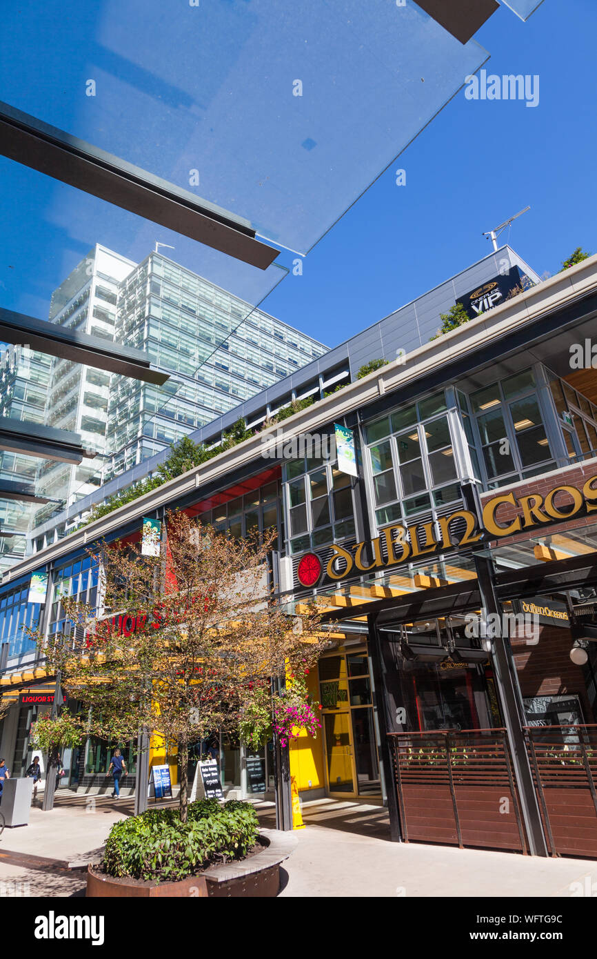 Wohn- und Business Development bei der Canada Line Marine Drive Station in Vancouver, British Columbia Kanada Stockfoto