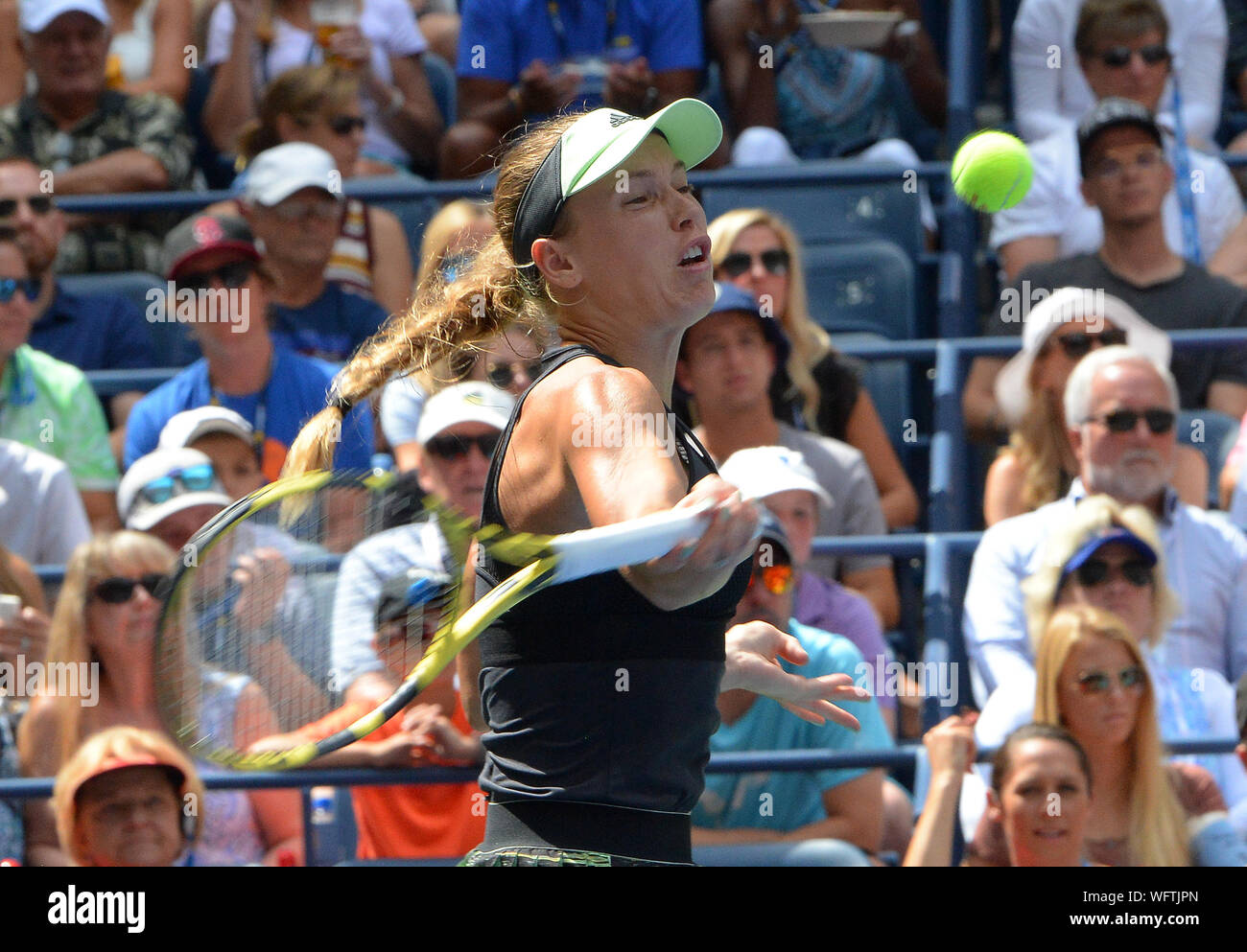 New York, USA. 31 Aug, 2019. Tag 6 Caroline Wozniacki (DEN) in der dritten Runde der Credit: Roger Parker/Alamy leben Nachrichten Stockfoto