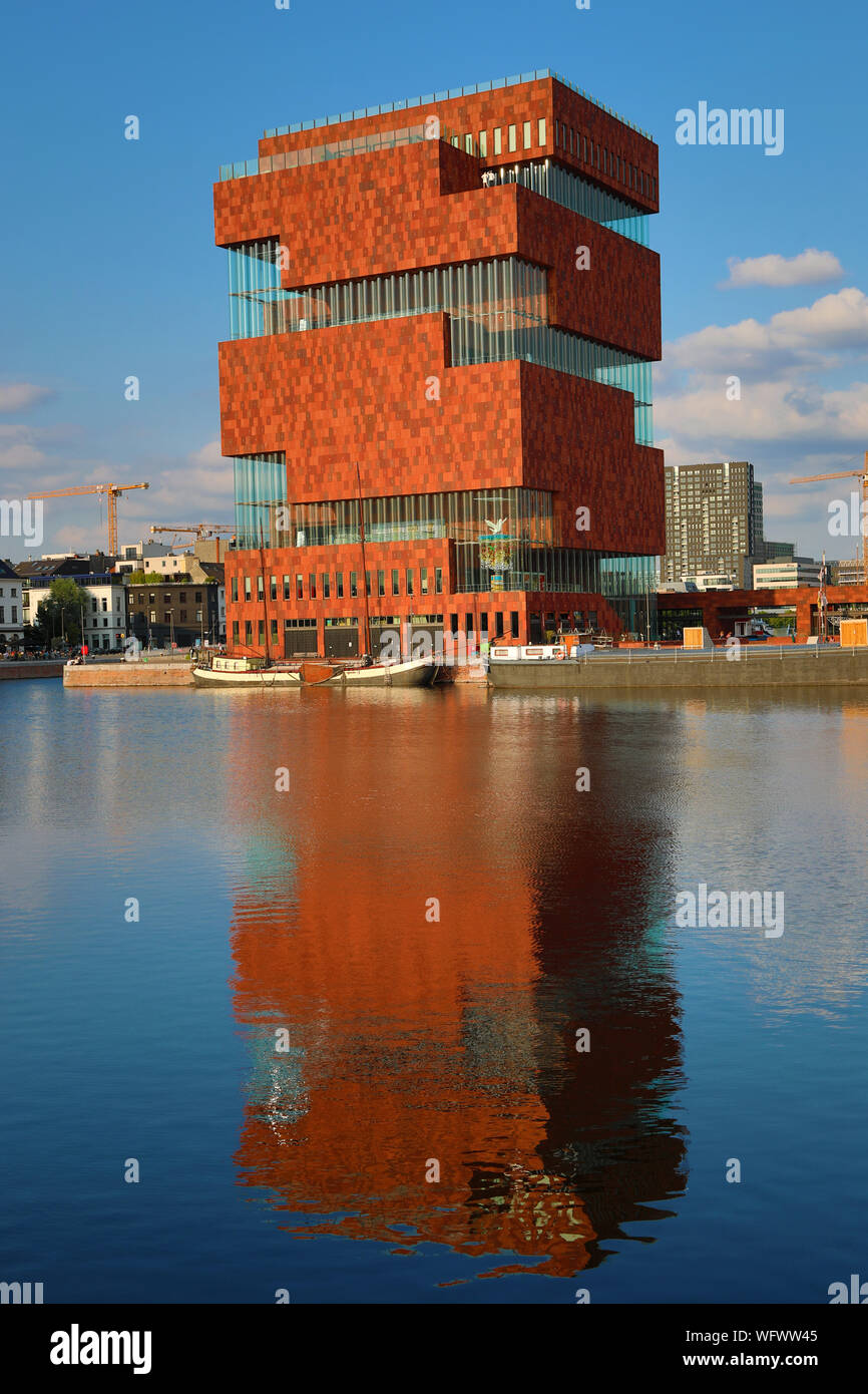 Museum aan de Stroom, MAS, in Antwerpen, Belgien Stockfoto