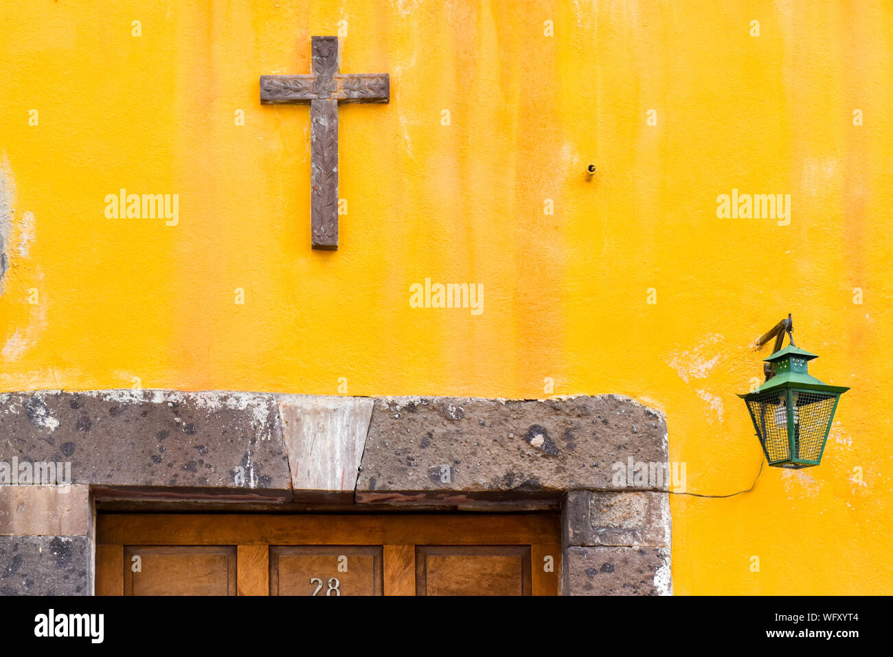 Architektonische Details, San Miguel de Allendere Stockfoto