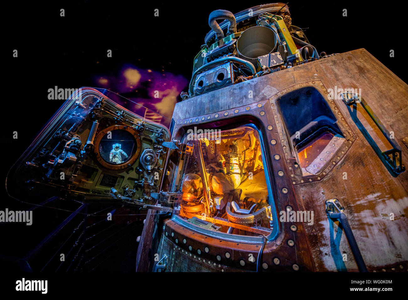 Apollo 17 Befehl Modul am NASA Johnson Space Center, Houston, Texas Stockfoto